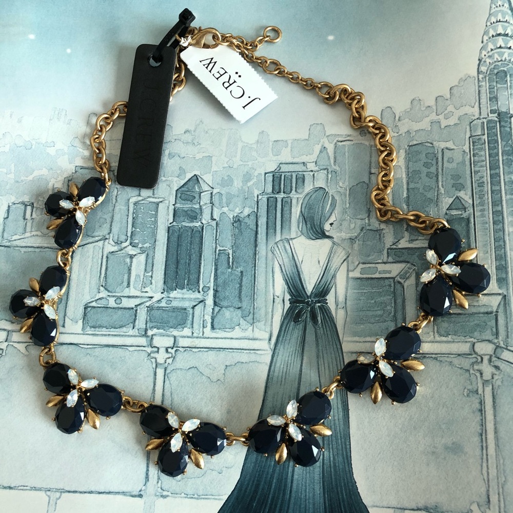 J.Crew Factory Floral Statement Necklace